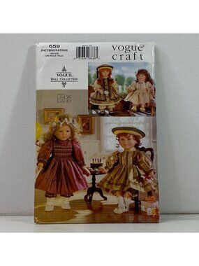 Vogue Craft 659 18 Inch Doll Party Dresses Pattern Uncut American Girl